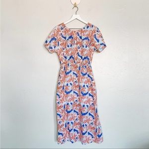 English Factory Floral Midi Dress
